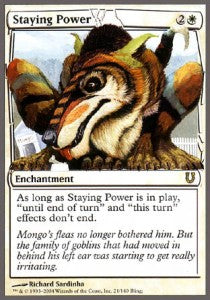 MTG - Unhinged - 021/140 : Staying Power (Non Foil)