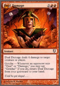 MTG - Unhinged - 074/140 : Deal Damage (Foil)