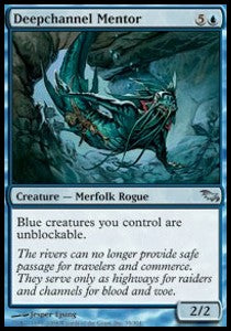 MTG - Shadowmoor - 035/301 : Deepchannel Mentor (Non Foil) (9508742693111)