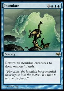 MTG - Eventide - 059/180 : Inundate (Non Foil) (9508763664631)