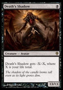 MTG - Worldwake - 057/145 : Death's Shadow (Non Foil) (9508762255607)