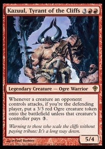 MTG - Worldwake - 084/145 : Kazuul, Tyrant of the Cliffs (Non Foil) (9508774478071)