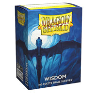Dragon Shield - Wisdom Blue - Classic Size Sleeves (Matte) (100ct) (8002256568567)