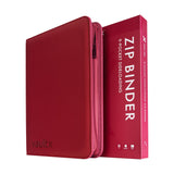 Vault X - eXo-Tec - 9 Pocket Zip Binder - Metallic Red