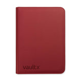 Vault X - eXo-Tec - 9 Pocket Zip Binder - Metallic Red