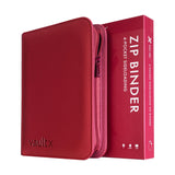 Vault X - eXo-Tec - 4 Pocket Zip Binder - Metallic Red
