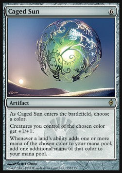 MTG - New Phyrexia - 132/175 : Caged Sun (Non Foil) (9508777361655)