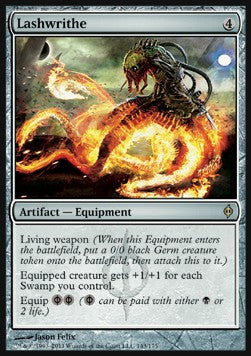 MTG - New Phyrexia - 143/175 : Lashwrithe (Non Foil) (9509407883511)