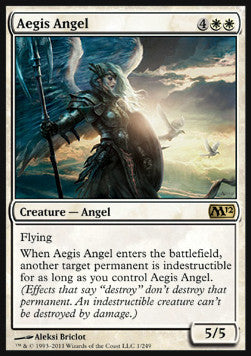 MTG - Magic 2012 - 001/249 : Aegis Angel (Non Foil) (8370886508791)