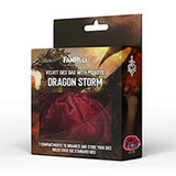 Fanroll - Red Dragon Scales - Velvet Compartment - Dice Bag (9527562535159)