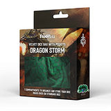 Fanroll - Green Dragon Scales - Velvet Compartment - Dice Bag (9527562043639)