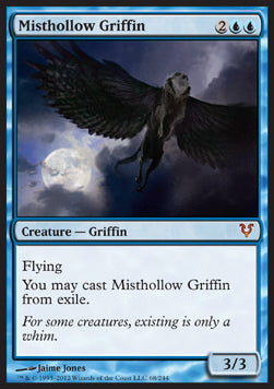 MTG - Avacyn Restored - 068/244 : Misthollow Griffin (Non Foil) (8349968269559)