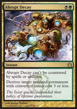 MTG - Return to Ravnica - 141/274 : Abrupt Decay (Non Foil) (9506522792183)