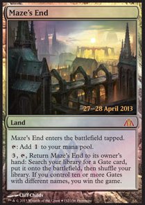 MTG - Dragon's Maze - Promo - 152/156 : Maze's End (Foil) (9506139046135)