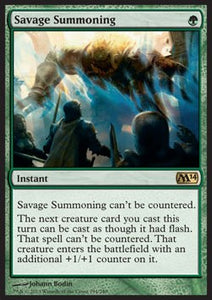 MTG - Magic 2014 - 194/249 : Savage Summoning (Non Foil) (9491871170807)