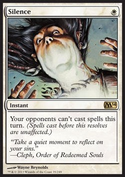 MTG - Magic 2014 - 035/249 : Silence (Non Foil) (9508727226615)