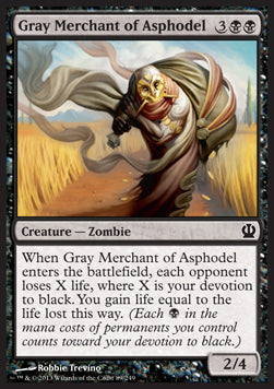 MTG - Theros - 089/249 : Gray Merchant of Asphodel (Non Foil) (14831952396669)