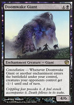 MTG - Journey into Nyx - 066/165 : Doomwake Giant (Non Foil) (8370884313335)