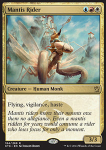 MTG - Khans of Tarkir - 184/269 : Mantis Rider (Non Foil) (9491900629239)