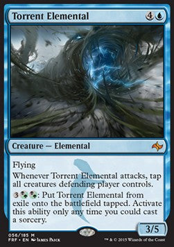 MTG - Fate Reforged - 056/185 : Torrent Elemental (Non Foil) (9491875037431)