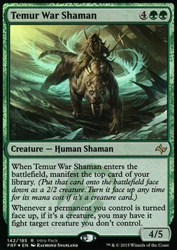 MTG - Fate Reforged: Promos - 142/185 : Temur War Shaman (Foil) (8370359107831)