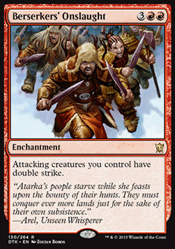 MTG - Dragons of Tarkir - 130/264 : Berserkers' Onslaught (Non Foil) (9491891224823)