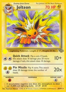 Jungle - 20/64 : Jolteon (Non Holo) (Unlimited) (14876255519101)