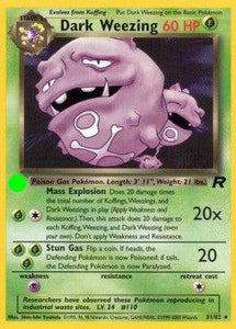 Team Rocket, Unlimited - 031/111 : Dark Weezing (Non Holo) (14875906900349)