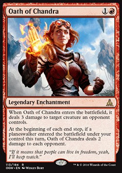 MTG - Oath of the Gatewatch - 113/184 : Oath of Chandra (Non Foil) (9491915735287)