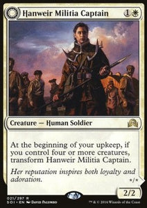 MTG - Shadows over Innistrad - 021/297 : Hanweir Militia Captain / Westvale Cult Leader (Non Foil) (9519059566839)