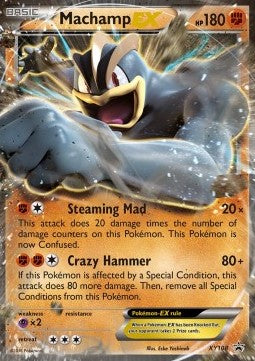 X&Y, Black Star Promo - XY108 : Machamp EX (Half Art) (9542105858295)