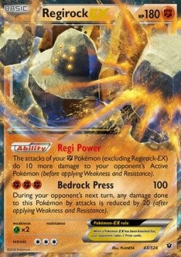 X&Y, Fates Collide - 043/108 : Regirock EX (Half Art) (9542105170167)