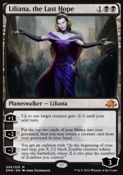 MTG - Eldritch Moon - 093/205 : Liliana, the Last Hope (Non Foil) (9504996393207)