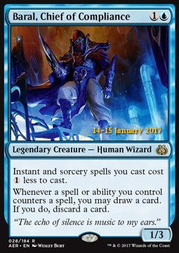 MTG - Aether Revolt: Promos - 183/269 : Baral, Chief of Compliance (Foil) (9519088959735)