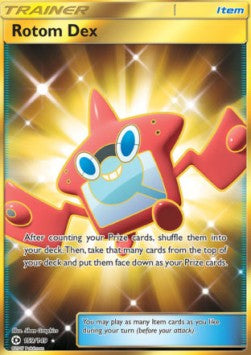 SUN AND MOON, Base - 159/149 : Rotom Dex (Secret Rare) (7973838586103)