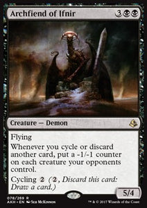 MTG - Amonkhet - 101/269 : Archfiend of Ifnir (Non Foil) (9519087911159)