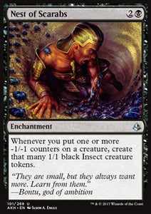 MTG - Amonkhet - 101/269 : Nest of Scarabs (Foil) (9519087681783)