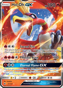 SUN AND MOON, Burning Shadows - 021/147 : Ho-Oh GX (Half Art) (8092385640695)