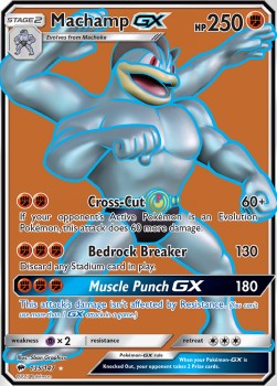 SUN AND MOON, Burning Shadows - 135/147 : Machamp GX (Full Art) (8410334953719)