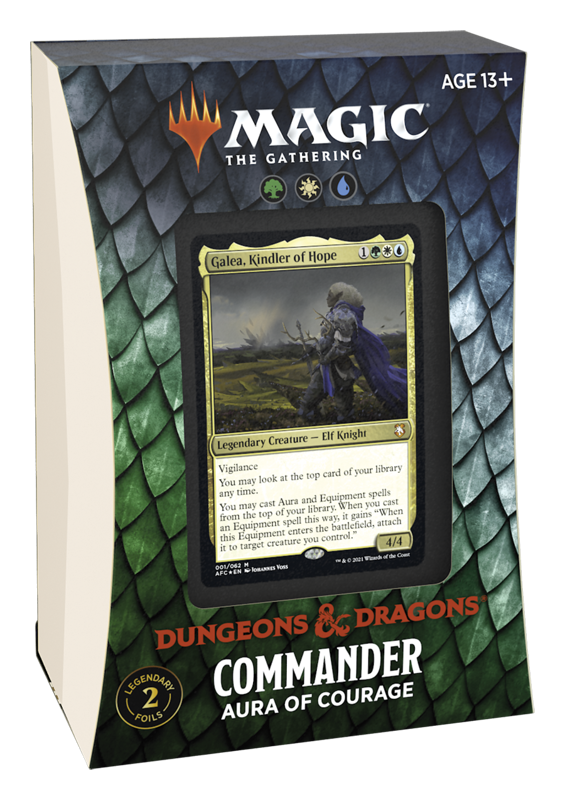 Magic The Gathering - Commander Deck - Dungeons & Dragons: Adventures in the Forgotten Realms  - Aura of Courage (7943294222583) (7943602962679)