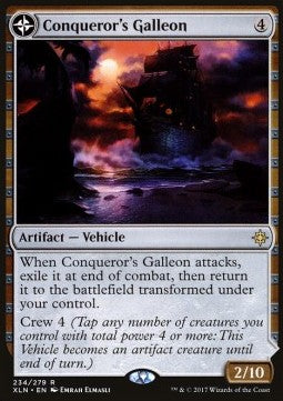 MTG - Ixalan - 234/279 : Conqueror's Galleon / Conqueror's Foothold (Non Foil) (9508701831415)