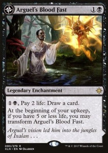 MTG - Ixalan - 090/279 : Arguel's Blood Fast / Temple of Aclazotz (Non Foil) (9508703240439)