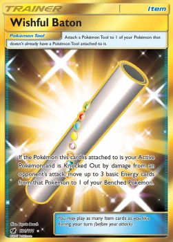 SUN AND MOON, Crimson Invasion - 121/111 : Wishful Baton (Secret Rare) (14834080219517)