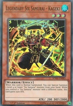 Spirit Warriors - SPWA-EN043 : Secret Six Samurai - Kageki (Super Rare) (1st Edition) (8369022435575)