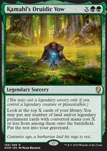 MTG - Dominaria - 166/269 : Kamahl's Druidic Vow (Non Foil) (9506533048567)