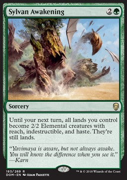 MTG - Dominaria - 183/269 : Sylvan Awakening (Non Foil) (8370373689591)