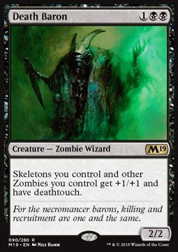 MTG - Core 2019 - 090/280 : Death Baron (Non Foil) (8350386454775)