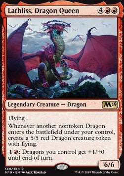 MTG - Core Set 2019 - 149/280 : Lathliss, Dragon Queen (Non Foil) (9508735844599)