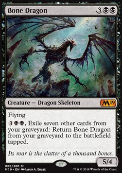MTG - Core Set 2019 - 088/280 : Bone Dragon (Non Foil)