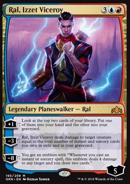 MTG - Guilds of Ravnica - 195/259 : Ral, Izzet Viceroy (Non Foil) (8376908873975)